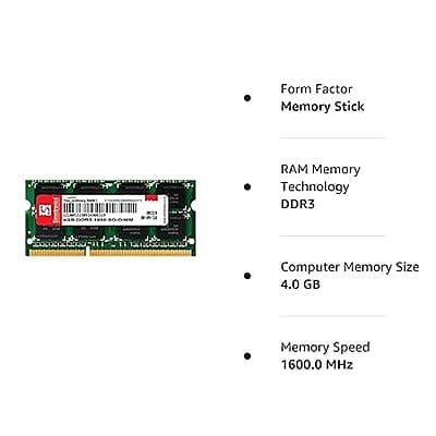 EVM 4GB DDR4 2400MHz So-DIMM Laptop Memory Ram (EVMT4G2400S84P) EVM 4GB DDR4 2400MHz So-DIMM Laptop Memory Ram (EVMT4G2400S84P)