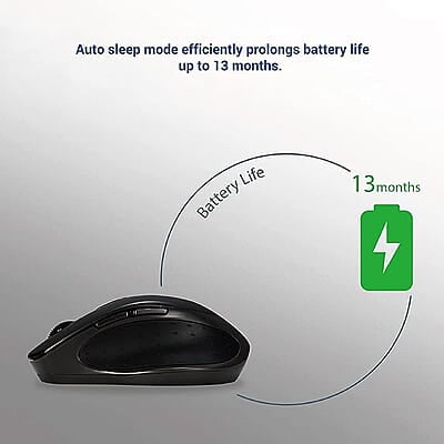 ASUS MW203 Multi-Device Wireless Silent Mouse, 2.4GHz with USB Nano Receiver, 2400 DPI Optical Tracking, 6 Buttons, Compatible with PC/Laptop - Black ASUS MW203 Multi-Device Wireless Silent Mouse, 2.4GHz with USB Nano Receiver, 2400 DPI Optical Tracking, 6 Buttons, Compatible with PC/Laptop - Black