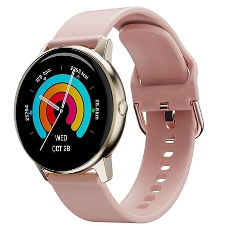 Ambrane Fitshot Curl Round Smart Watch (Blush Pink) Ambrane Fitshot Curl Round Smart Watch (Blush Pink)