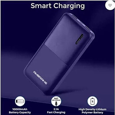 Ambrane PP-111 10000 mAh Power Bank (Blue) Ambrane PP-111 10000 mAh Power Bank (Blue)