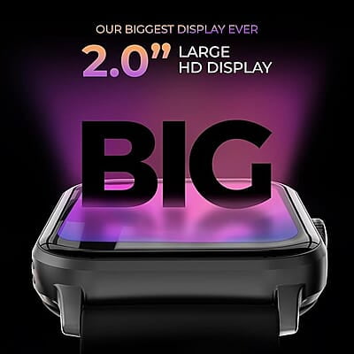 beatXP Marv Super Smart Watch| 2.0" HD Display | Ezy Pair Bluetooth Calling | AI Voice Assitance | Upto 7 Day Battery | 200+ Watchfaces | 100+ Sports Modes | SpO2 | Sleep Monitoring beatXP Marv Super Smart Watch| 2.0" HD Display | Ezy Pair Bluetooth Calling | AI Voice Assitance | Upto 7 Day Battery | 200+ Watchfaces | 100+ Sports Modes | SpO2 | Sleep Monitoring