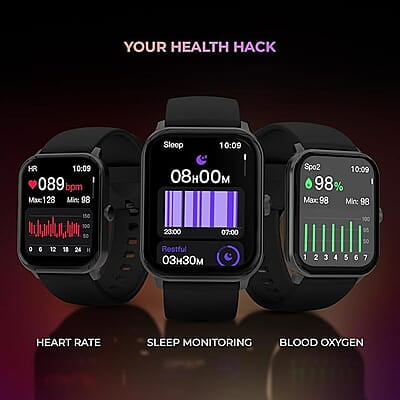beatXP Marv Super Smart Watch| 2.0" HD Display | Ezy Pair Bluetooth Calling | AI Voice Assitance | Upto 7 Day Battery | 200+ Watchfaces | 100+ Sports Modes | SpO2 | Sleep Monitoring beatXP Marv Super Smart Watch| 2.0" HD Display | Ezy Pair Bluetooth Calling | AI Voice Assitance | Upto 7 Day Battery | 200+ Watchfaces | 100+ Sports Modes | SpO2 | Sleep Monitoring