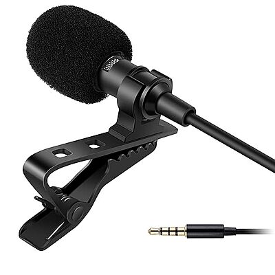 Clip-On Lapel Collar Mic – Dynamic 3.5mm Microphone for Clear Voice Recording – Ideal for YouTube, Interviews and Vlogging –Universal Compatibility with Smartphones, PCs, & Laptops Clip-On Lapel Collar Mic – Dynamic 3.5mm Microphone for Clear Voice Recording – Ideal for YouTube, Interviews and Vlogging –Universal Compatibility with Smartphones, PCs, & Laptops