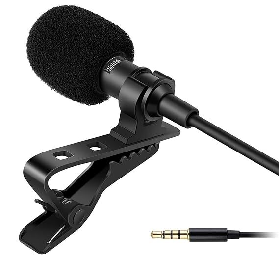 Clip-On Lapel Collar Mic – Dynamic 3.5mm Microphone for Clear Voice Recording – Ideal for YouTube, Interviews and Vlogging –Universal Compatibility with Smartphones, PCs, & Laptops Clip-On Lapel Collar Mic – Dynamic 3.5mm Microphone for Clear Voice Recording – Ideal for YouTube, Interviews and Vlogging –Universal Compatibility with Smartphones, PCs, & Laptops