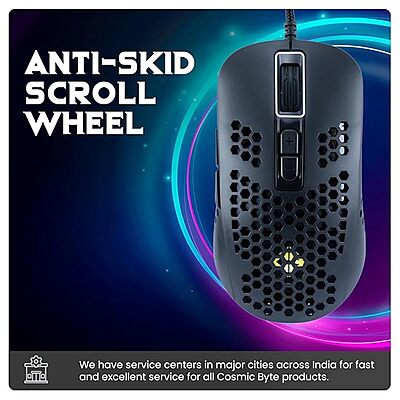 Cosmic Byte Orcus RGB Honeycomb Gaming USB Mouse with Software, New Upgraded, 12800DPI, Instant 825 Sensor, Ultra Lightweight 74Grams, Braided Cable Cosmic Byte Orcus RGB Honeycomb Gaming USB Mouse with Software, New Upgraded, 12800DPI, Instant 825 Sensor, Ultra Lightweight 74Grams, Braided Cable