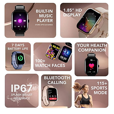 Cult.Sport Beats 1.85" HD Screen, 320 * 386, 600 nits, BT Calling, Crown Control, TWS Pairing Smartwatch Cult.Sport Beats 1.85" HD Screen, 320 * 386, 600 nits, BT Calling, Crown Control, TWS Pairing Smartwatch