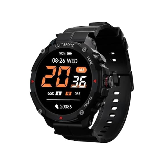 cult.sport Ranger XR 1.43" AMOLED Smartwatch,Outdoor Rugged Smartwatch for Men, 850 NITS, Always On Display, Bluetooth Calling, 420mAh Battery, Sports cult.sport Ranger XR 1.43" AMOLED Smartwatch,Outdoor Rugged Smartwatch for Men, 850 NITS, Always On Display, Bluetooth Calling, 420mAh Battery, Sports