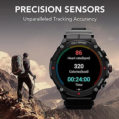 cult.sport Ranger XR 1.43" AMOLED Smartwatch,Outdoor Rugged Smartwatch for Men, 850 NITS, Always On Display, Bluetooth Calling, 420mAh Battery, Sports cult.sport Ranger XR 1.43" AMOLED Smartwatch,Outdoor Rugged Smartwatch for Men, 850 NITS, Always On Display, Bluetooth Calling, 420mAh Battery, Sports