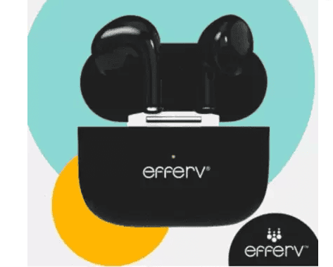 Efferv ETW-100 Wireless / Bluetooth In the Ear Headphone (With mic - Yes Black ) Efferv ETW-100 Wireless / Bluetooth In the Ear Headphone (With mic - Yes Black )