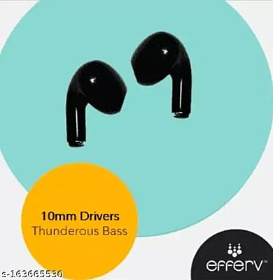 Efferv ETW-100 Wireless / Bluetooth In the Ear Headphone (With mic - Yes Black ) Efferv ETW-100 Wireless / Bluetooth In the Ear Headphone (With mic - Yes Black )