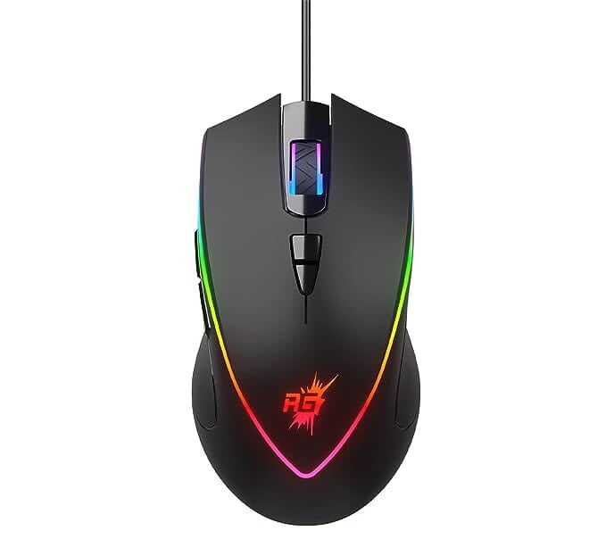 Redgear A-17 Gaming Mouse with Upto 6400 DPI, RGB Lighting and Braided Cable(Black) Redgear A-17 Gaming Mouse with Upto 6400 DPI, RGB Lighting and Braided Cable(Black)