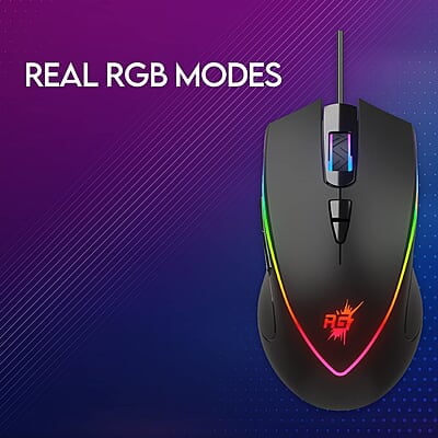 Redgear A-17 Gaming Mouse with Upto 6400 DPI, RGB Lighting and Braided Cable(Black) Redgear A-17 Gaming Mouse with Upto 6400 DPI, RGB Lighting and Braided Cable(Black)