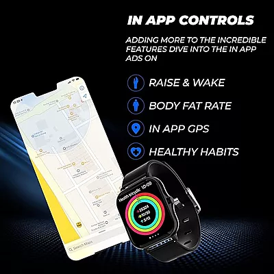 Hammer Ace 1.69" Bluetooth Calling Smart Watch with Call Function Dial Pad, Speaker, SpO2, HR, Sleep Monitor, Multiple Sports Mode Hammer Ace 1.69" Bluetooth Calling Smart Watch with Call Function Dial Pad, Speaker, SpO2, HR, Sleep Monitor, Multiple Sports Mode