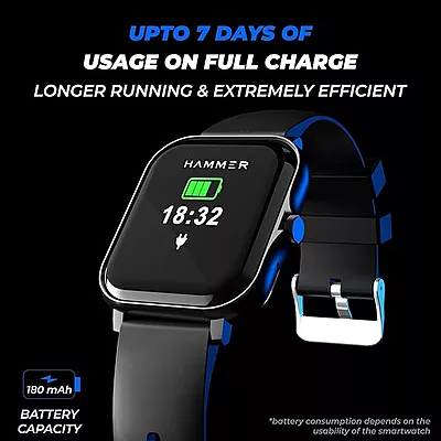 Hammer Ace 1.69" Bluetooth Calling Smart Watch with Call Function Dial Pad, Speaker, SpO2, HR, Sleep Monitor, Multiple Sports Mode Hammer Ace 1.69" Bluetooth Calling Smart Watch with Call Function Dial Pad, Speaker, SpO2, HR, Sleep Monitor, Multiple Sports Mode