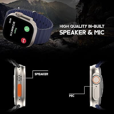 HAMMER Active 2.0 1.95" Display Bluetooth Calling Smart Watch with Metal Body, in-Built Games, Wireless Charging, AOD, 600 NITS Brightness (Blue) HAMMER Active 2.0 1.95" Display Bluetooth Calling Smart Watch with Metal Body, in-Built Games, Wireless Charging, AOD, 600 NITS Brightness (Blue)