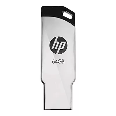 HP v236w USB 2.0 64GB Pen Drive, Metal, Silver HP v236w USB 2.0 64GB Pen Drive, Metal, Silver