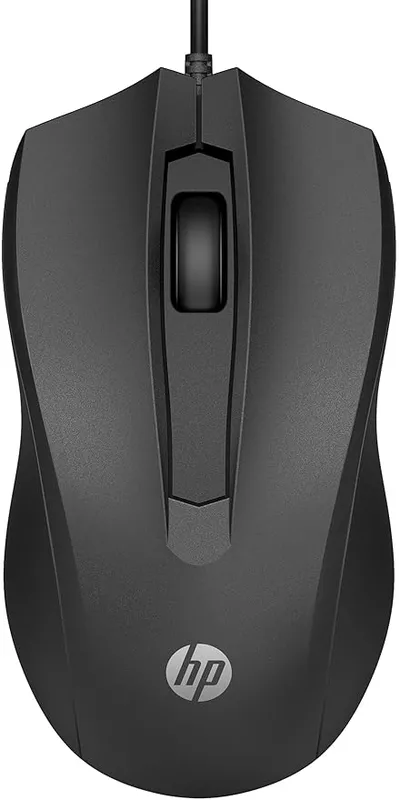 HP Wired Mouse 100 with 1600 DPI Optical Sensor, USB Plug-and -Play,ambidextrous Design, Built-in Scrolling and 3 Handy Buttons. 3-Years Warranty HP Wired Mouse 100 with 1600 DPI Optical Sensor, USB Plug-and -Play,ambidextrous Design, Built-in Scrolling and 3 Handy Buttons. 3-Years Warranty