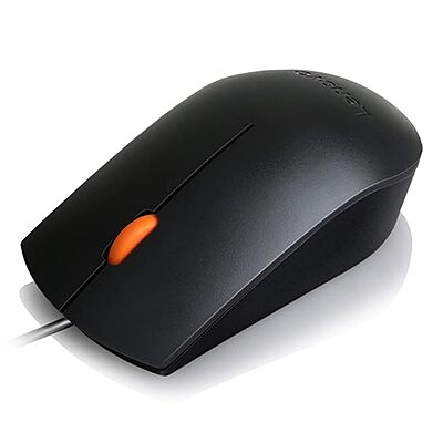 Lenovo 300 Wired Plug & Play USB Mouse, High Resolution 1600 DPI Optical Sensor, 3-Button Design with clickable Scroll Wheel, Ambidextrous, Ergonomic Lenovo 300 Wired Plug & Play USB Mouse, High Resolution 1600 DPI Optical Sensor, 3-Button Design with clickable Scroll Wheel, Ambidextrous, Ergonomic