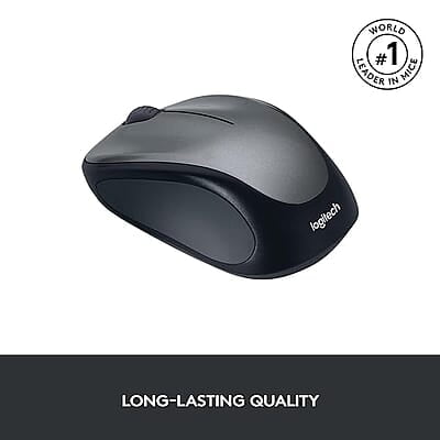 Logitech M235 Wireless Mouse, 1000 DPI Optical Tracking, 12 Month Life Battery, Compatible with Windows, Mac, Chromebook/PC/Laptop Logitech M235 Wireless Mouse, 1000 DPI Optical Tracking, 12 Month Life Battery, Compatible with Windows, Mac, Chromebook/PC/Laptop