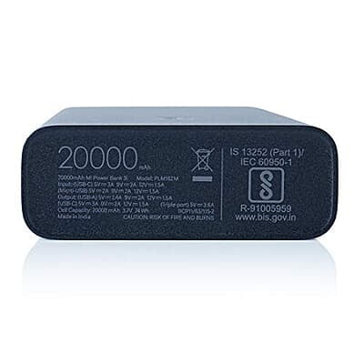 MI Power Bank 3i 20000mAh Lithium Polymer 18W Fast Power Delivery Charging | Input- Type C | Micro USB| Triple Output MI Power Bank 3i 20000mAh Lithium Polymer 18W Fast Power Delivery Charging | Input- Type C | Micro USB| Triple Output