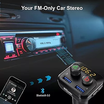 Portronics Auto 10 POR 320 Car Bluetooth Device with Car Charger (Black) Portronics Auto 10 POR 320 Car Bluetooth Device with Car Charger (Black)