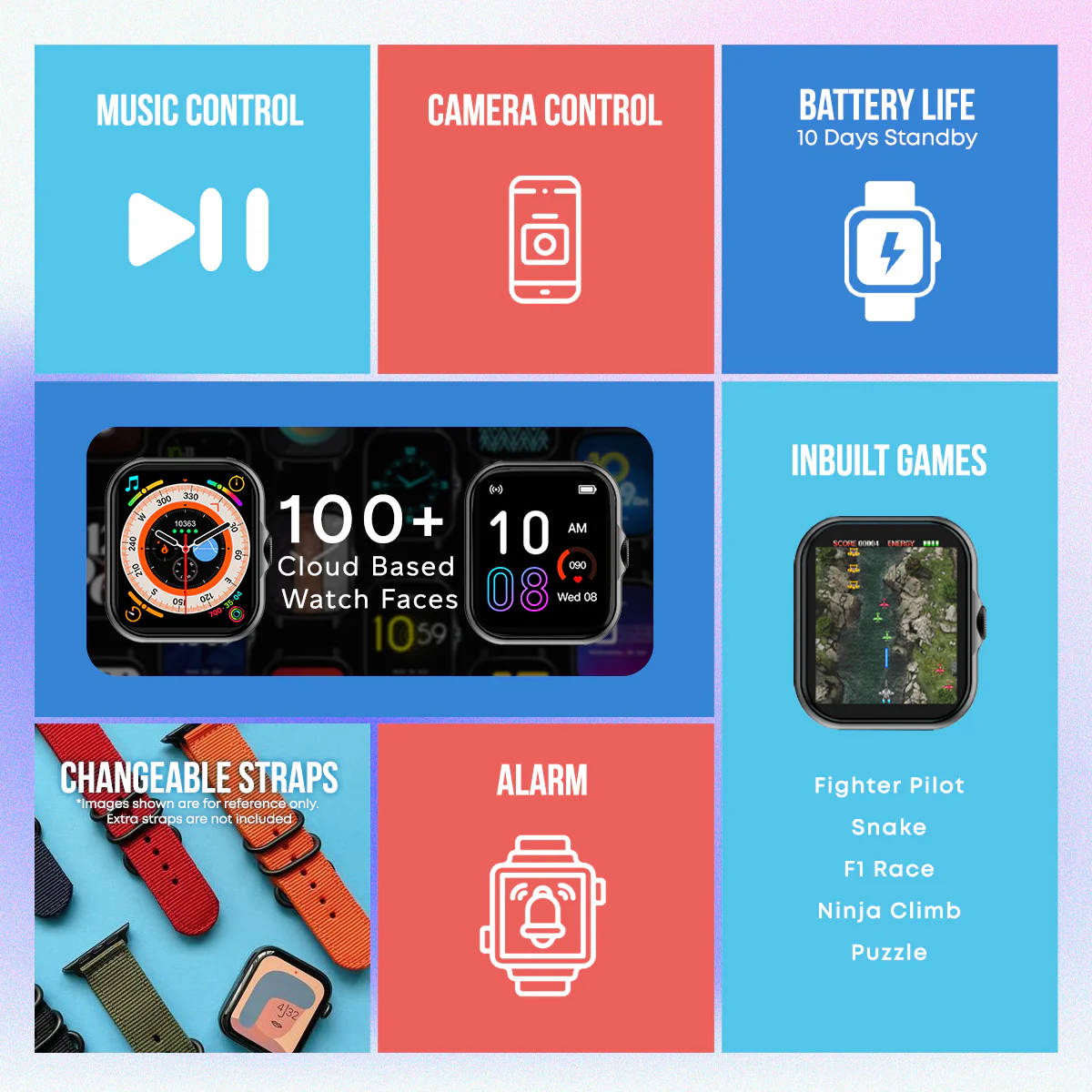 Ptron Pulsefit P61 Bluetooth Calling Fitness Smartwatch Ptron Pulsefit P61 Bluetooth Calling Fitness Smartwatch