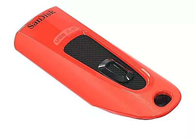 SanDisk Ultra USB 3.0 Flash Drive, CZ48 64GB, USB3.0, Red, Up to 130MB/s, Stylish Sleek Design, 5Y SanDisk Ultra USB 3.0 Flash Drive, CZ48 64GB, USB3.0, Red, Up to 130MB/s, Stylish Sleek Design, 5Y