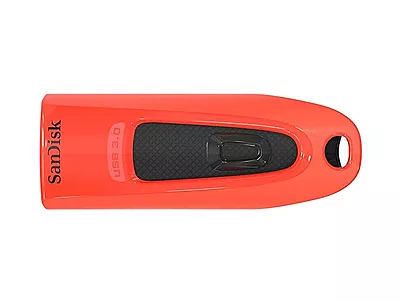 SanDisk Ultra USB 3.0 Flash Drive, CZ48 64GB, USB3.0, Red, Up to 130MB/s, Stylish Sleek Design, 5Y SanDisk Ultra USB 3.0 Flash Drive, CZ48 64GB, USB3.0, Red, Up to 130MB/s, Stylish Sleek Design, 5Y