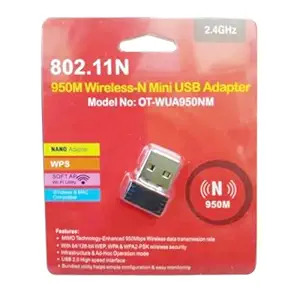 950M Wireless-N Mini USB Adapter (OT-WUA950NM) | 802.11N Wireless-N Mini USB Adapter || 2.4GHz Wireless Adapter 950M Wireless-N Mini USB Adapter (OT-WUA950NM) | 802.11N Wireless-N Mini USB Adapter || 2.4GHz Wireless Adapter