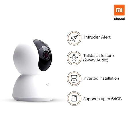 Camera Xiaomi MJSXJ05CM 360 Degree 1080p HD Wired Dome Camera No (1, White) Camera Xiaomi MJSXJ05CM 360 Degree 1080p HD Wired Dome Camera No (1, White)