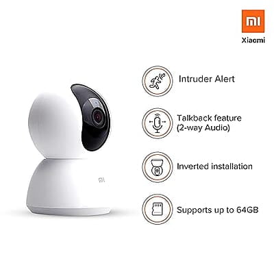 Camera Xiaomi MJSXJ05CM 360 Degree 1080p HD Wired Dome Camera No (1, White)