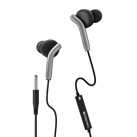 Zebronics Zeb Bro Black Wired In the Ear (With mic - Yes) Zebronics Zeb Bro Black Wired In the Ear (With mic - Yes)