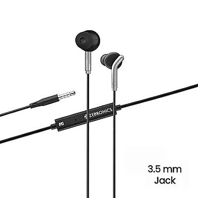 Zebronics Zeb Bro Black Wired In the Ear (With mic - Yes) Zebronics Zeb Bro Black Wired In the Ear (With mic - Yes)